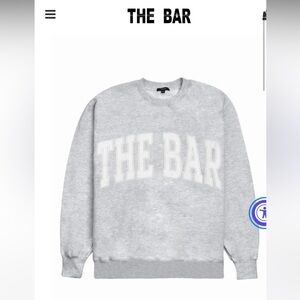 The Bar Light Gray Crewneck Sweatshirt